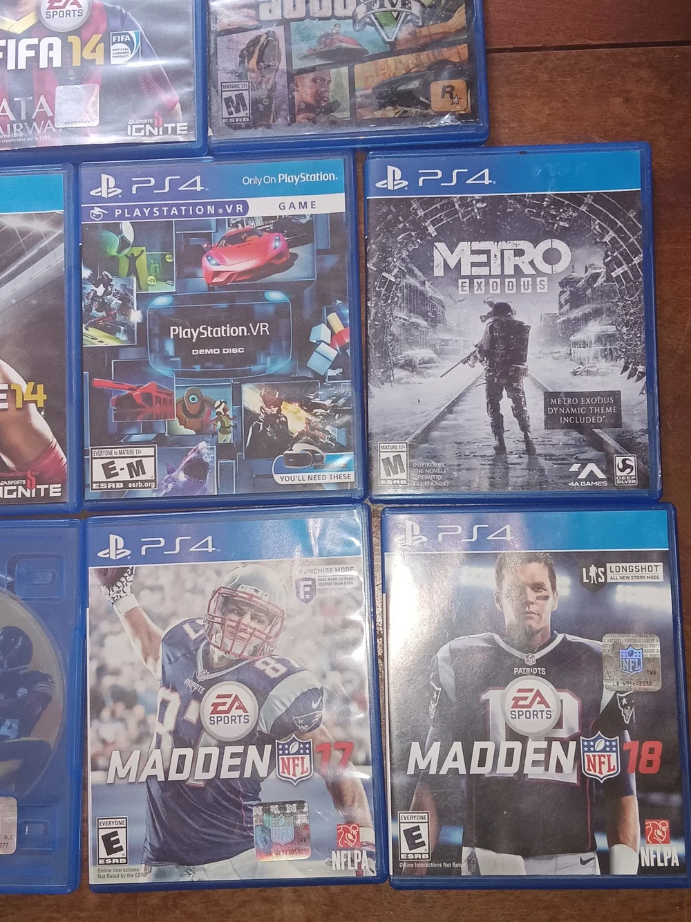 Sony 4 Blue Game Case Bundle - Assorted EA Sports Titles